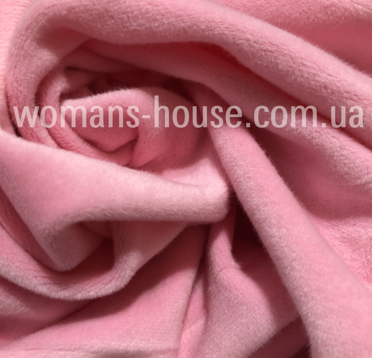 

Ткань Плюш велюр стрейч Розовый