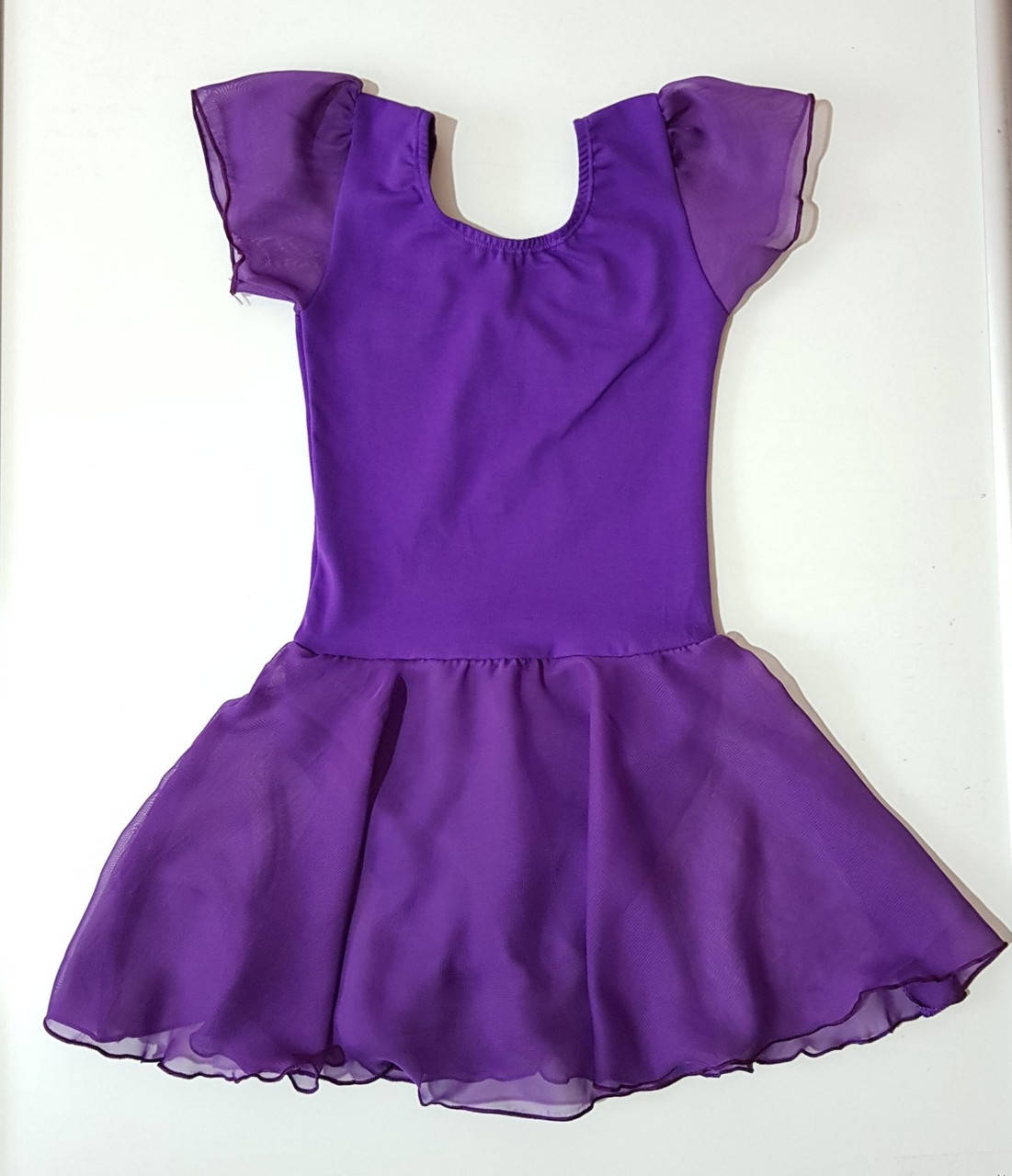 

Купальник детский для танцев с юбкой шифон, Розовый