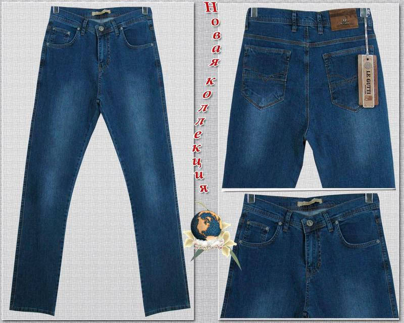 

Джинсы мужские классические Le Gutti светло-синего цвета 38 размер
