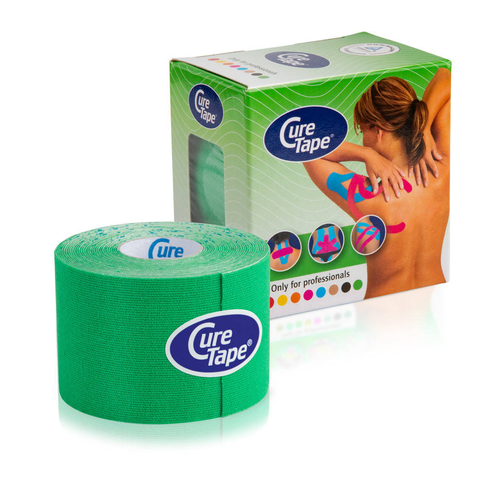 

Кинезио тейп CureTape CLASSIC 5см х 5м зеленый