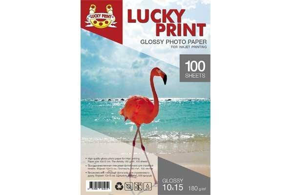 

Глянцевая фотобумага Lucky Print (10*15, 180г/м2),100 листов