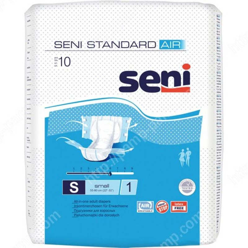 

Подгузники для взрослых SENI STANDARD AIR small 10 шт