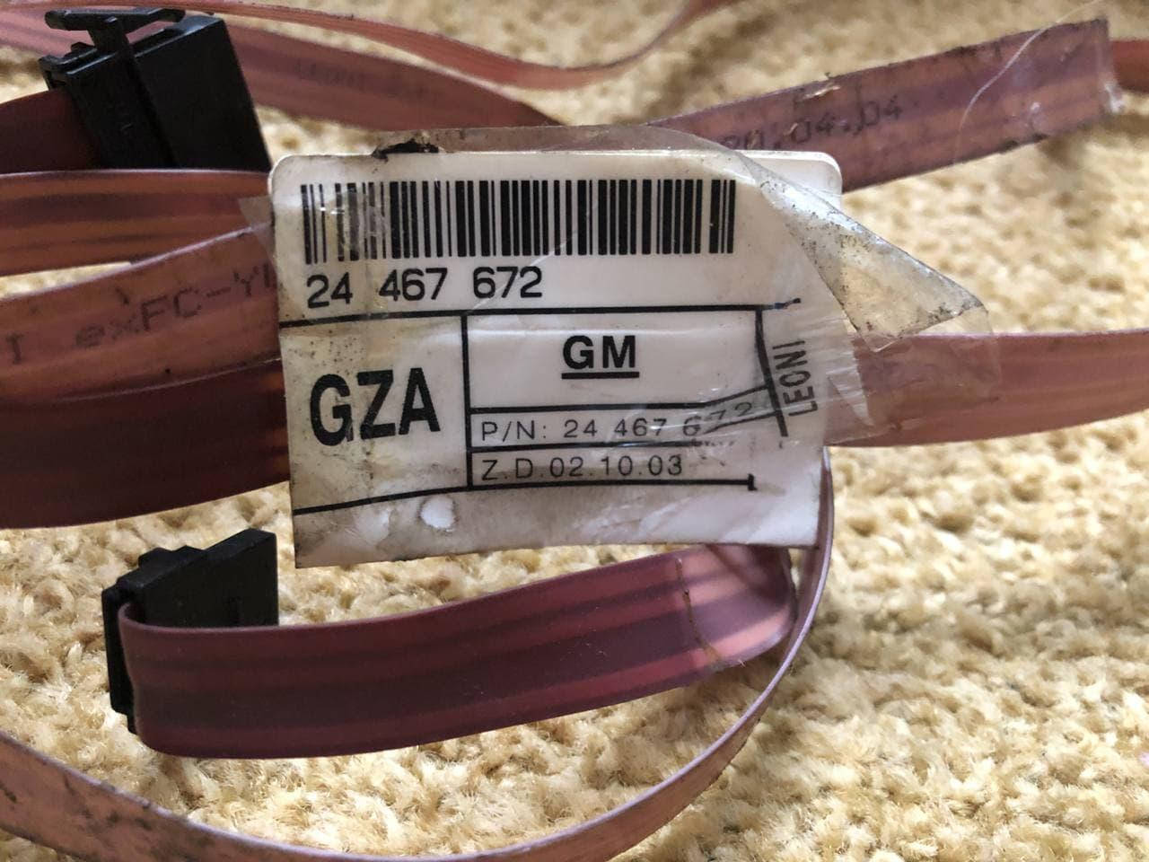 

Шлейф потолочный 24 467 672 GM opel Astra H Zafira B запчасти б\у шрот