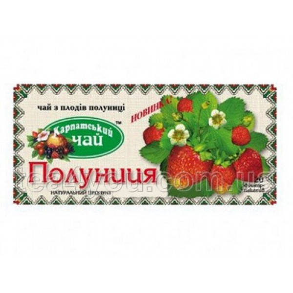 

Чай "Карпатський чай" Полуниця 20п