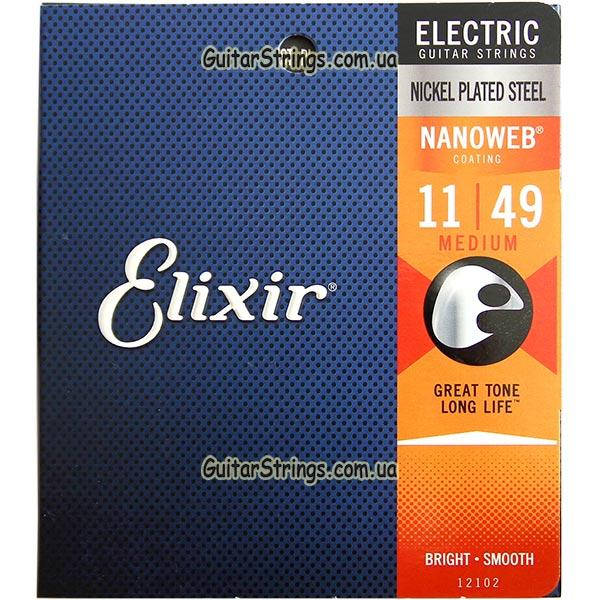 

Струны Elixir 12102 Nanoweb Medium 11-49