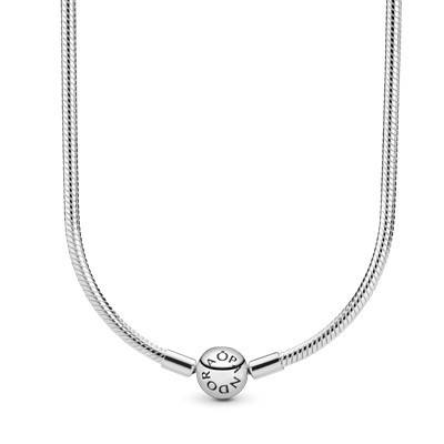 

Серебряное колье Pandora Moments с круглым замком 590742HV