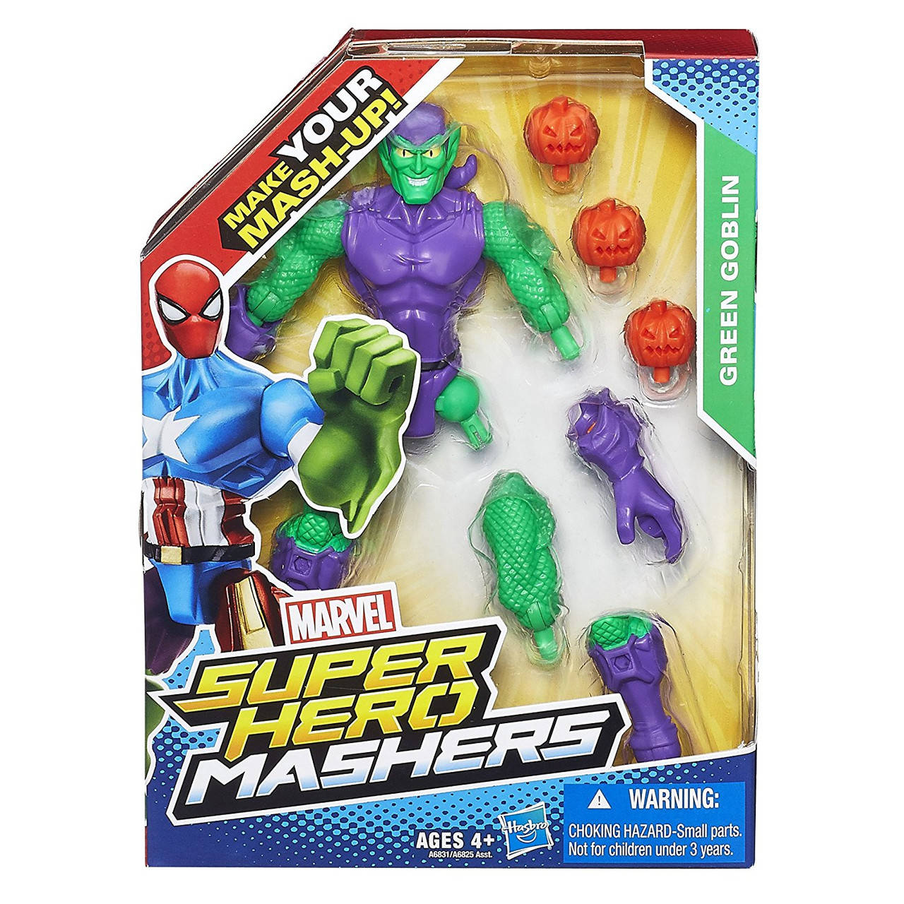 

Разборная фигурка супергероя Зеленый Гоблин - Green Goblin, Marvel, Mashers, Hasbro