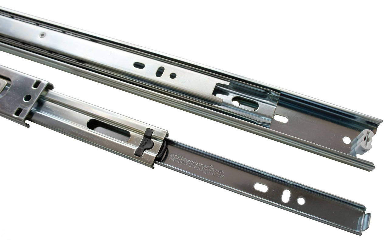 

Направляющие шариковые полного выдвижения MOVIMENTO , L=400 мм