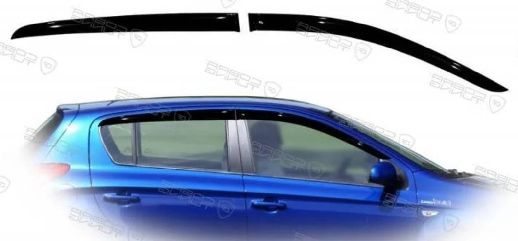 

Дефлекторы окон (ветровики) Hyundai i20 1 5d hatchback 2008-2014, ANV - Cobra Tuning, H21909
