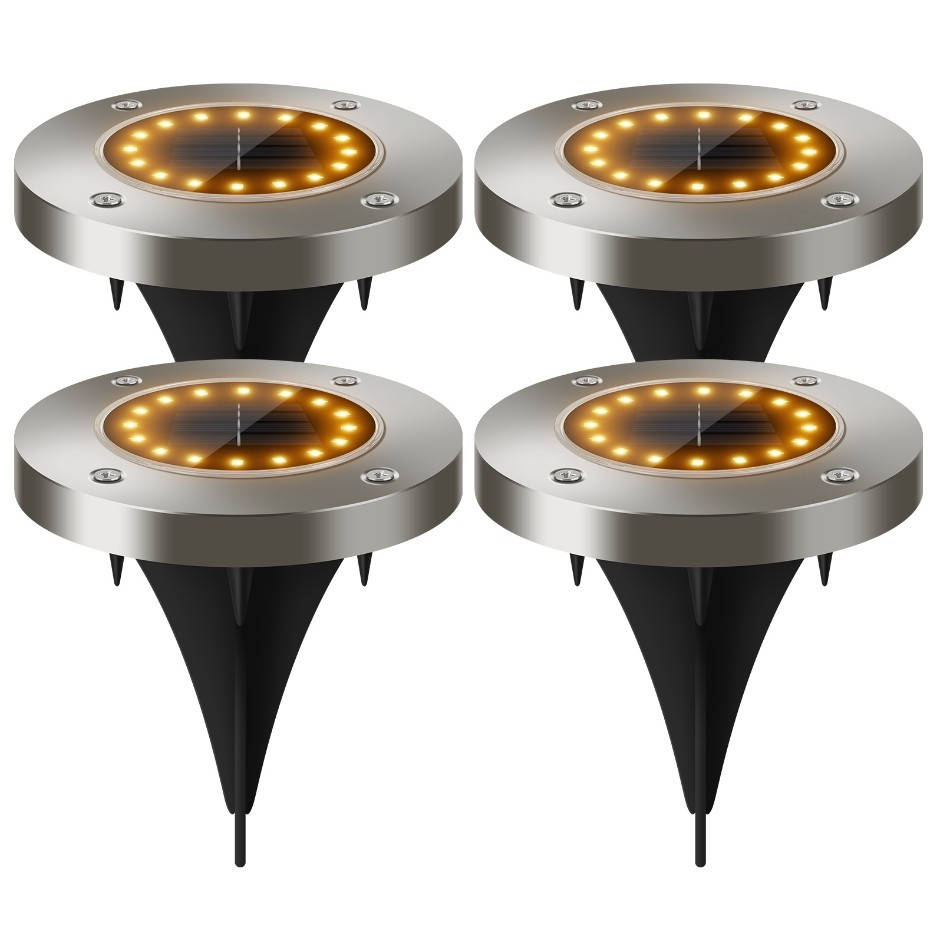 

Садовый Уличный фонарь на солнечной батарее LED 8 D 12 см Белый теплый