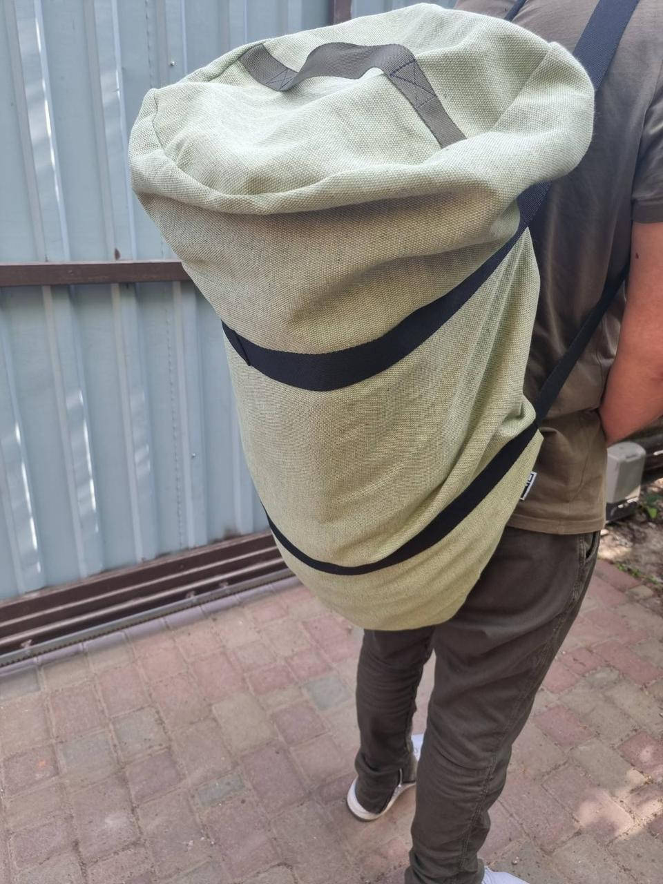 

Армейский вещевой баул, сумка военная 60 л, рюкзак военный олива