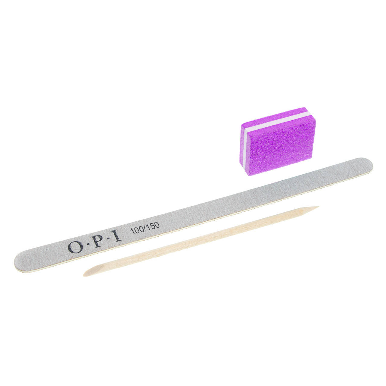 

Одноразовый набор OPI пилка (100/150) + баф и апельсиновая палочка