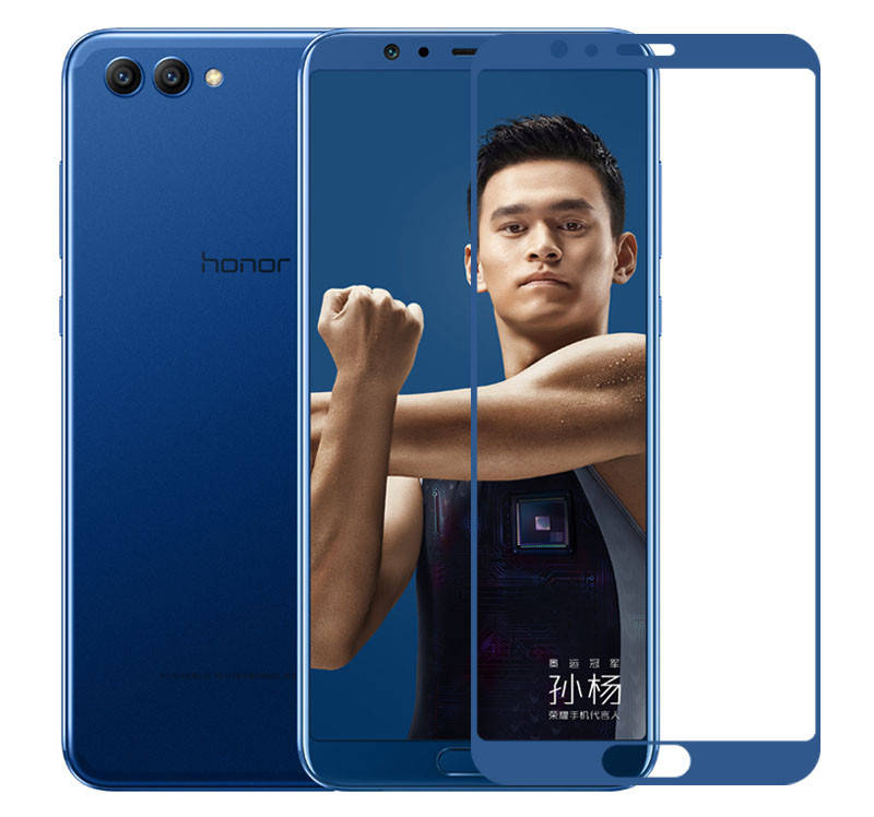 

Защитное стекло для Honor V10 (4 цвета) синий