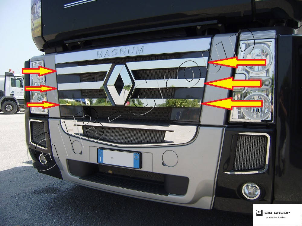 

Накладка решетку радиатора Renault Magnum