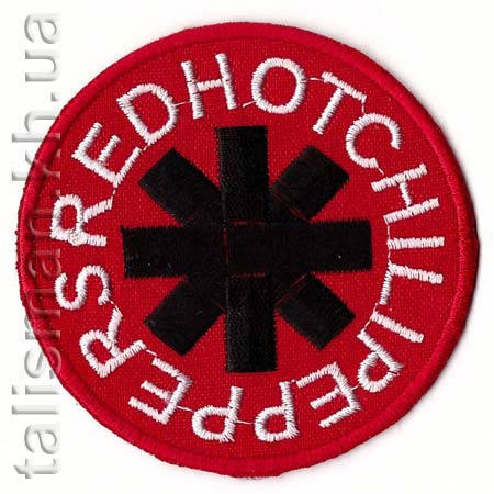 

Нашивка с вышивкой RED HOT CHILI PEPPERS-3 круг красный