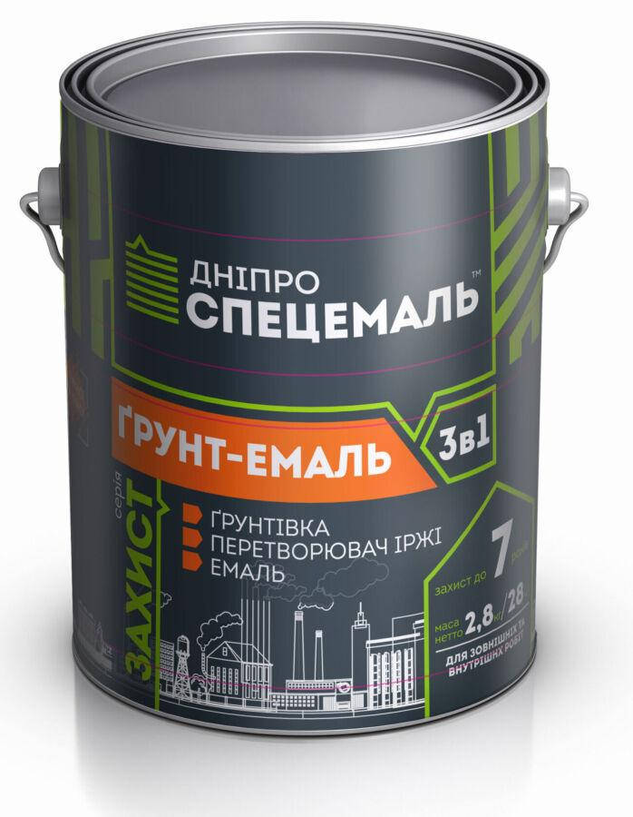 

Антикоррозионная эмаль 3 в 1 "Днепр Спецэмаль" шоколадный 0.9кг
