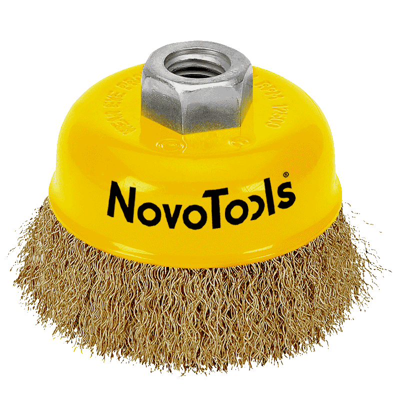 

Щетка торцевая NovoTools, гофр. латунь, 75мм