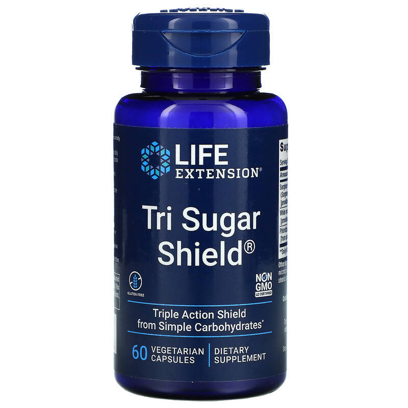 

Комплекс для снижения сахара в крови Life Extension "Tri Sugar Shield" (60 капсул)