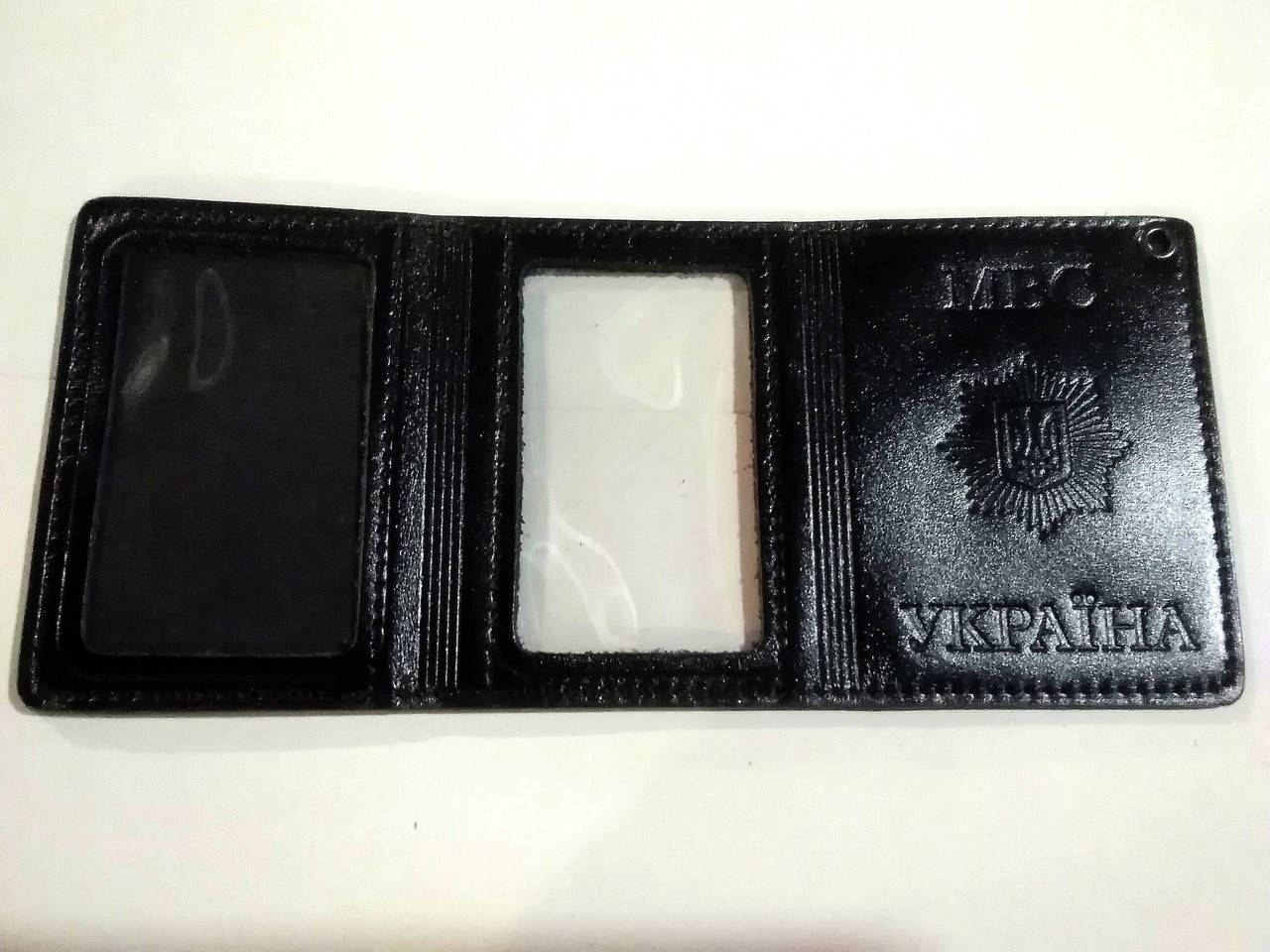 

Обложка" МВС Украiни" тройная с шевроном, Желтый