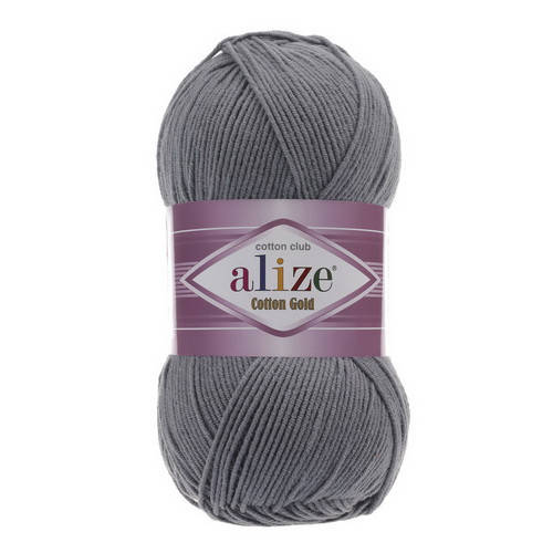

87 Пряжа Alize Cotton Gold угольный серый