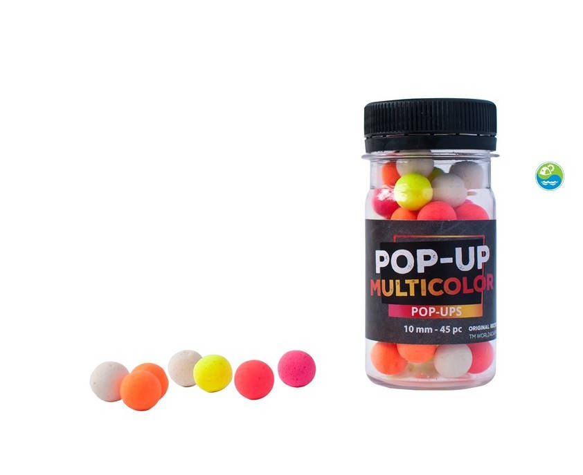 

Бойлы плавающие (pop up) World4Carp Multicolor (многоцветные), 8, 10 мм (выбор внутри)