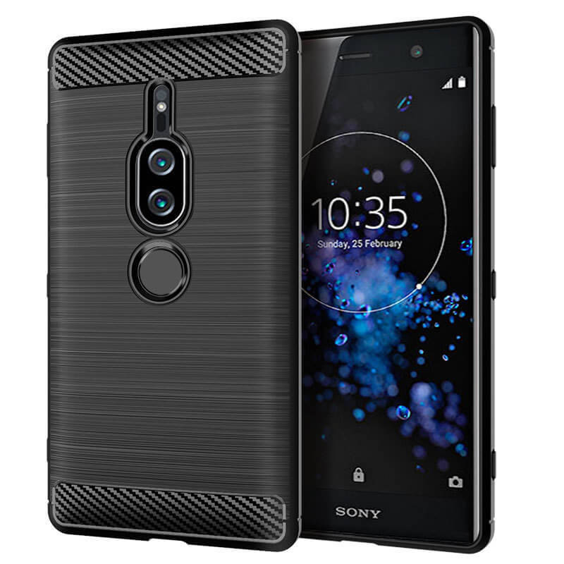 

Накладка Lenuo Carbon Fiber для Sony Xperia XZ2 Premium H8166 Black, Черный
