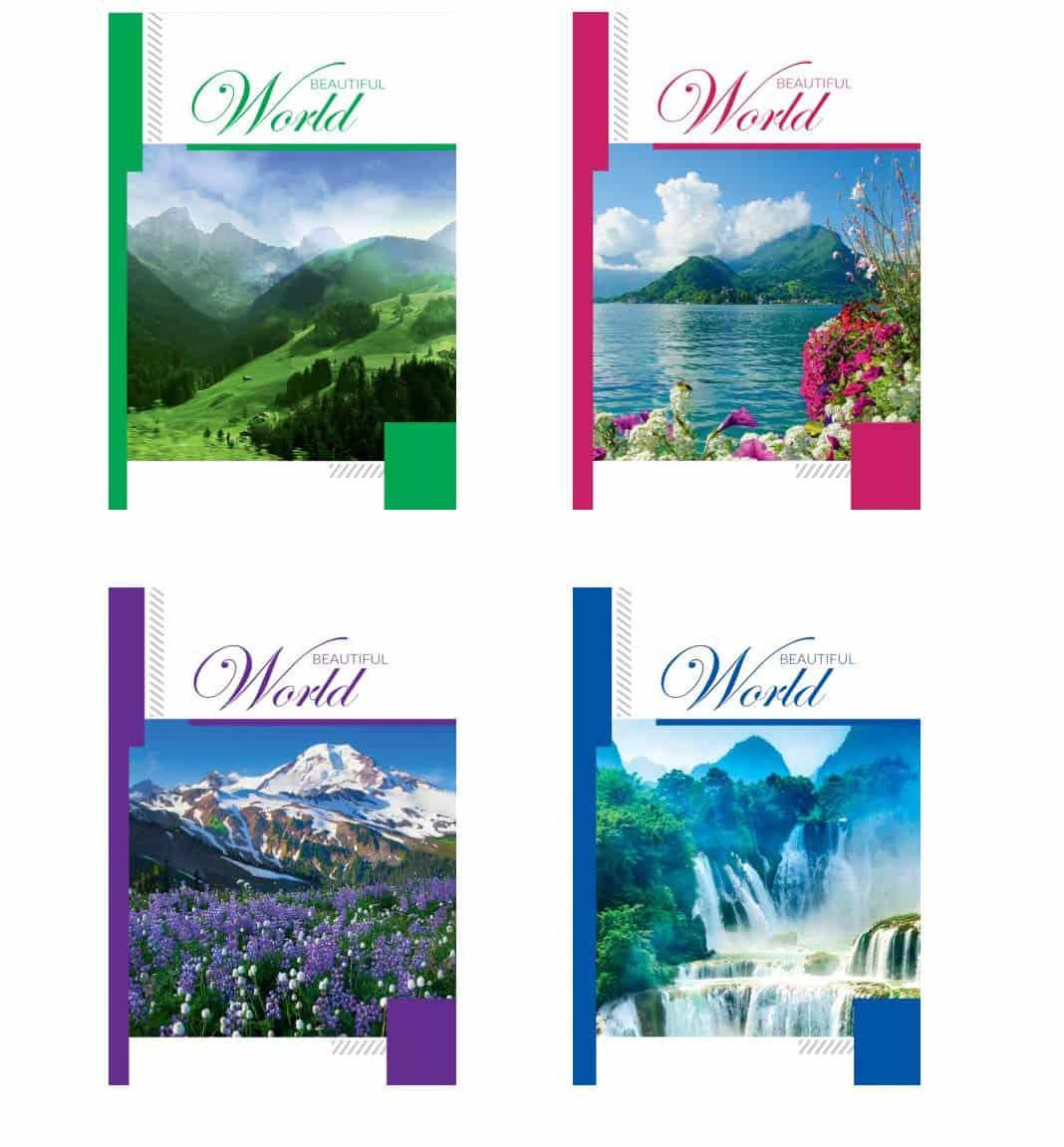 

Блокнот Рюкзачок А5 72 л клетка серия BEAUTIFUL WORLD твердая обл микс