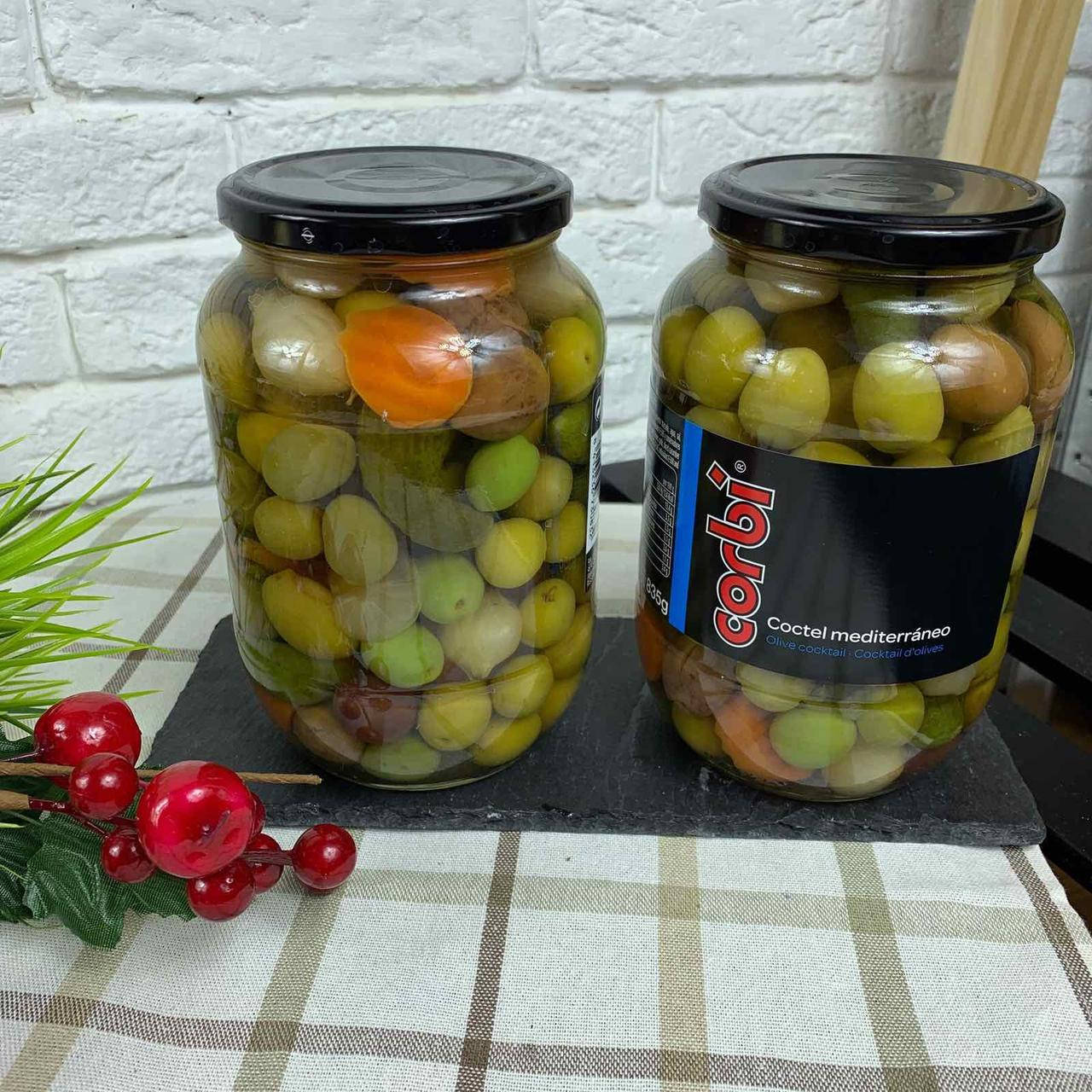 

Оливки коктейль Corbi Coctel Mediterraneo 835г Испания
