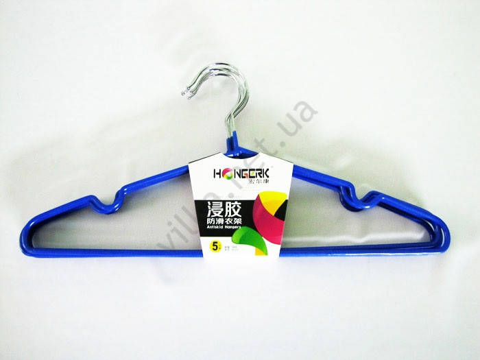 

Плечики металл + силикон в наборе из 5-ти, L 41cm