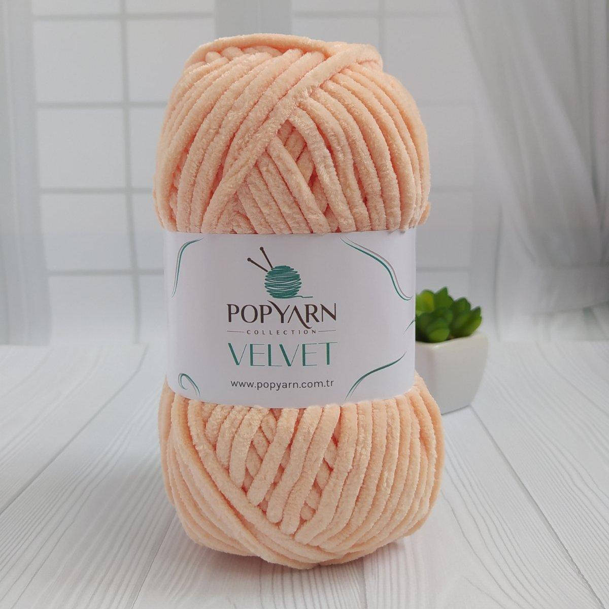 

Popyarn Velvet №024 персиковий, Персиковый