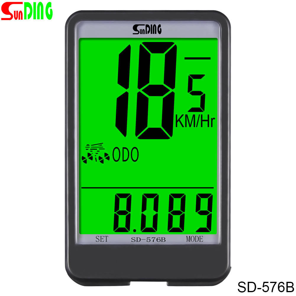 

Велокомпьютер проводной, спидометр, одометр, велосипедный компьютер SunDing SD-576B (ЧЕРНЫЙ)