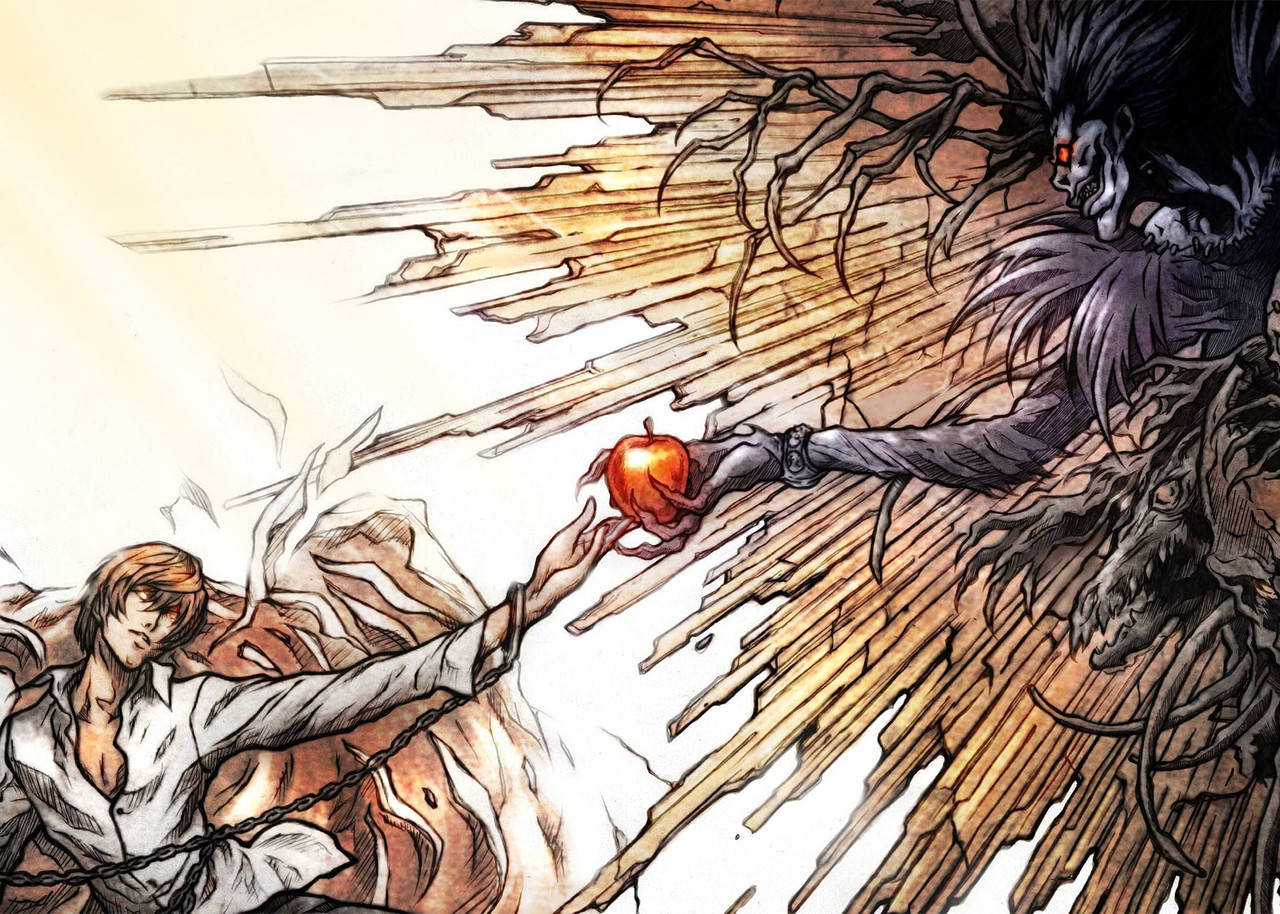 

Фотокартина GeekLand Death Note Тетрадь смерти лайт и рюк 60x40 DN 09.046