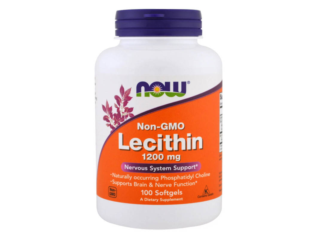 

Лецитин соевый Lecithin, Now Foods, 100 капсул