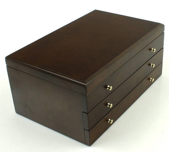 

Деревянная шкатулка для украшений Коричневая 4080, Коричневый