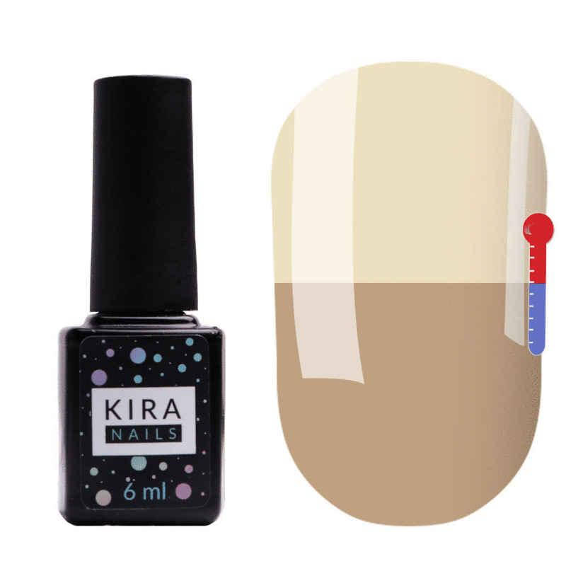 

Термо гель-лак Kira Nails №T02 (рожево-коричневий, при нагріванні кремовий), 6 мл