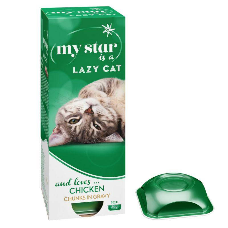 

Влажный корм для кошек My star с курицей (кусочки в соусе) 90г