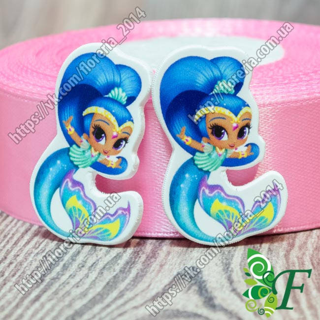 

Кабошон Серединка Шимер и Шайн голубая Сб-41, Разные цвета