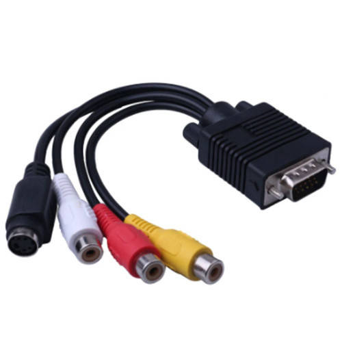 

Кабель переходник VGA на S-Video 3 RCA