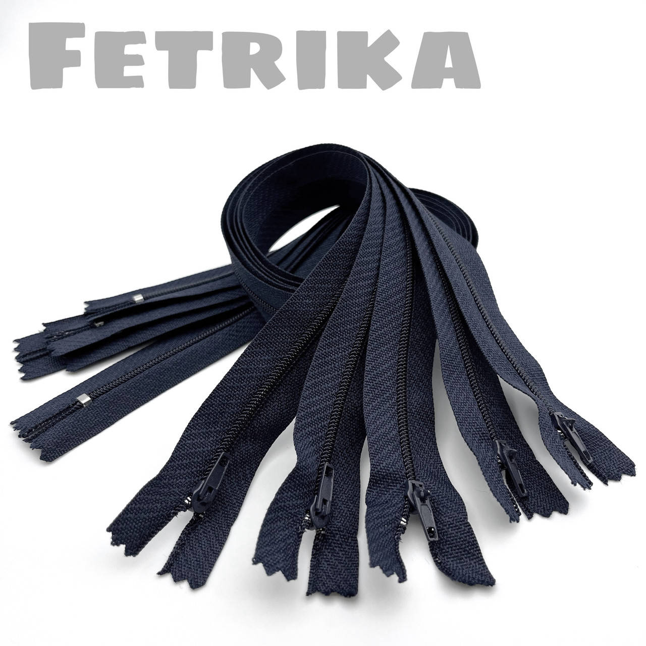 

Молния спиральная неразъемная 50 см, ТЕМНО-СИНИЙ