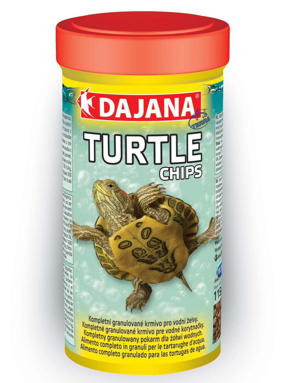 

Комплексный корм в виде чипсов для всех видов водных черепах Dajana TURTLE CHIPS 400 г
