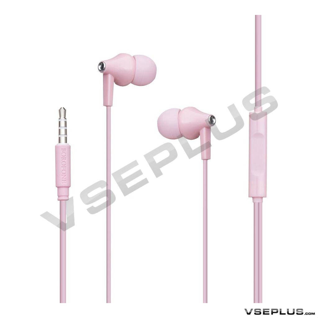

Наушники Borofone BM49, с микрофоном, розовый