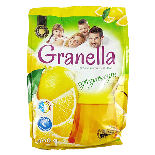 

Чай Гранелла лимон Granella 400g 24шт/ящ (Код : 00-00004181)