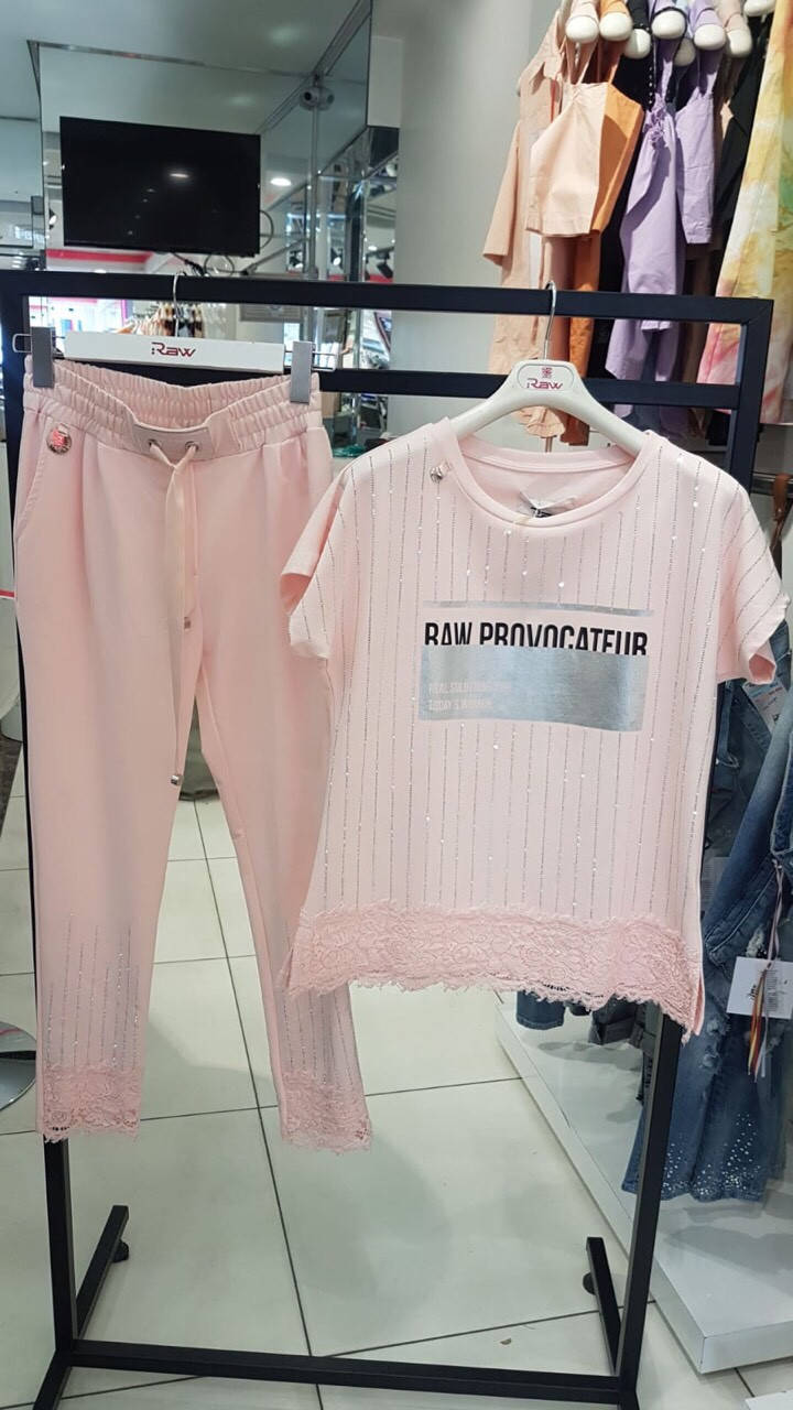 

Женский хлопковый костюм RAW, Разные цвета