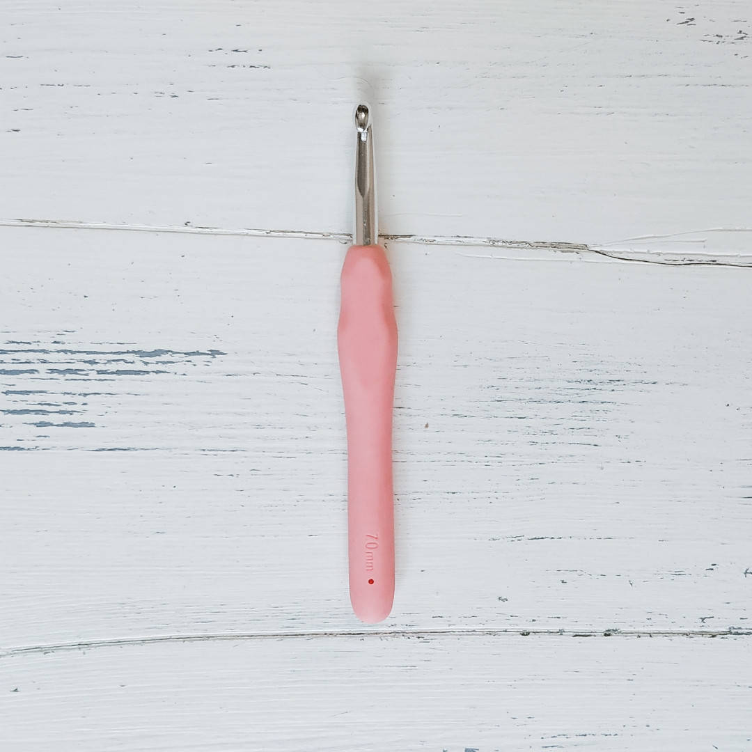 

Крючок с прорезиненной ручкой № 7