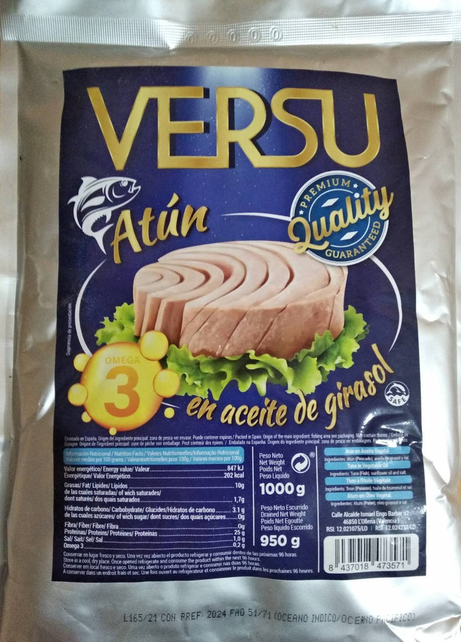 

Тунец в масле Versu 1000g