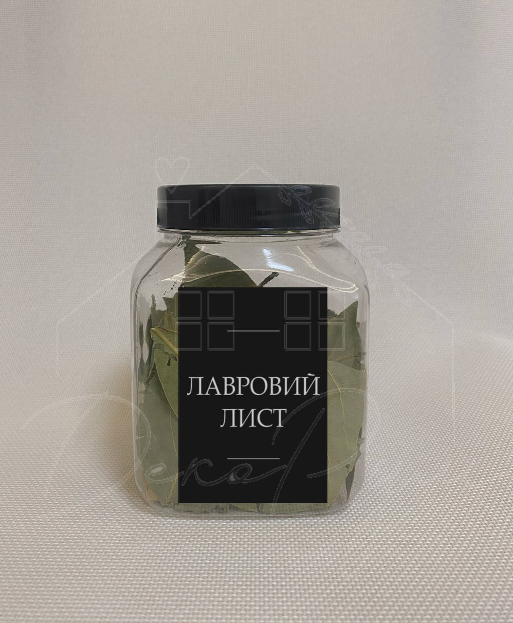 

Емкость пластиковая 500мл "Лаврове листя " черныйн цвет, Черный