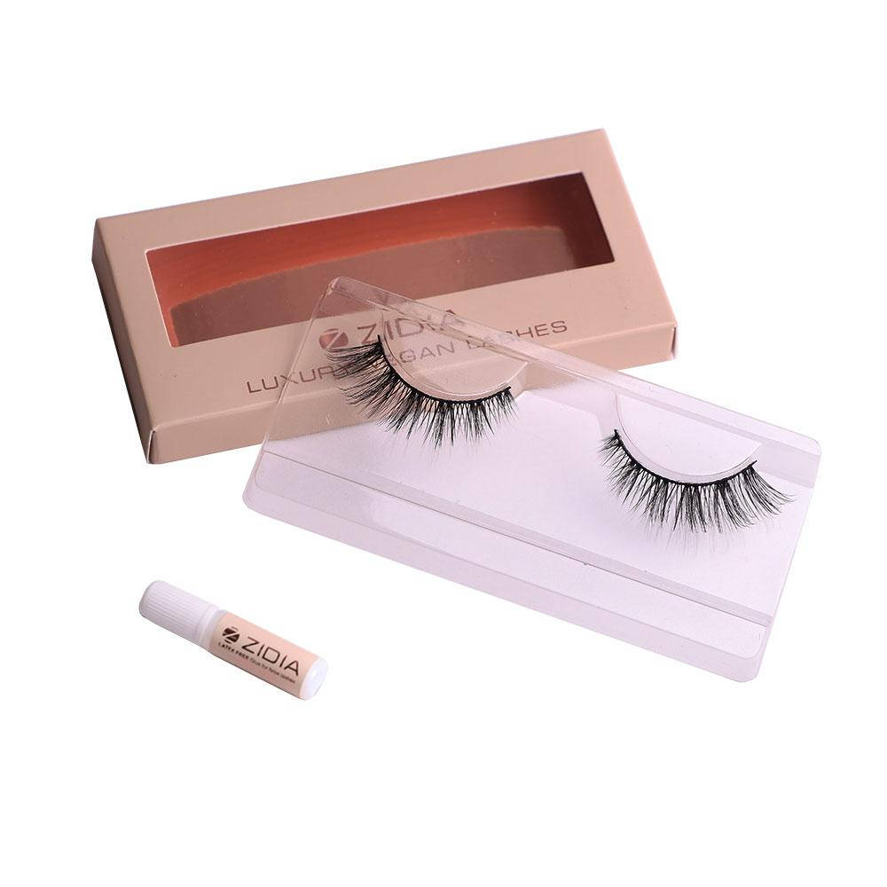 

Вії багаторазові Zidia Lashes style Amanda black band 1 пара, Черный