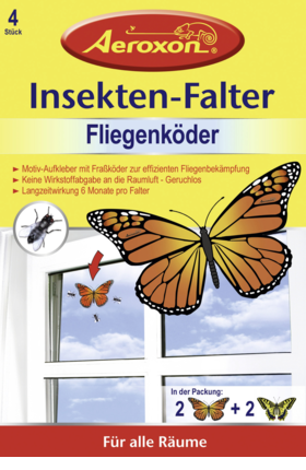 

Aeroxon Insekten-Falter Fliegenköder - Приманка для моли и мух, 4 шт