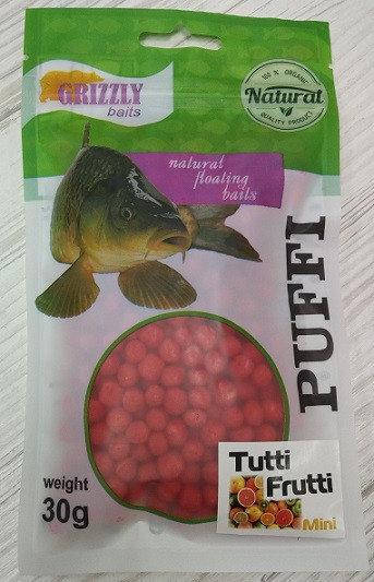 

Наживка GRIZZLY Puffi мини 30 гр. тутти-фрути