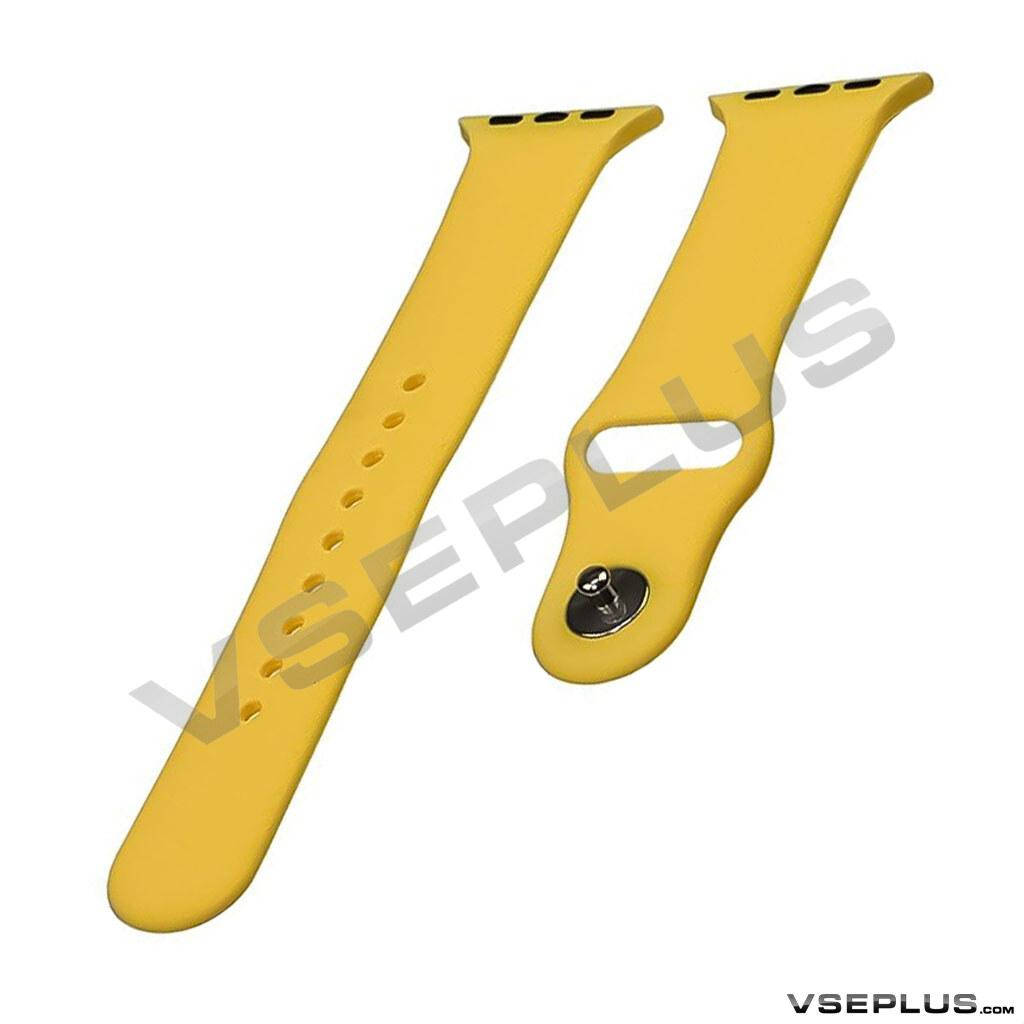 

Ремешок Apple Watch 38 / Watch 40, Silicone Band, желтый